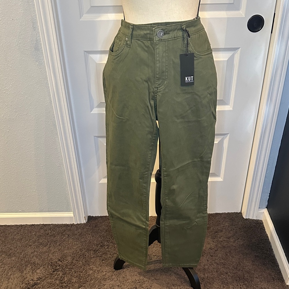 Kut from the Kloth Olive Ankle Jeans